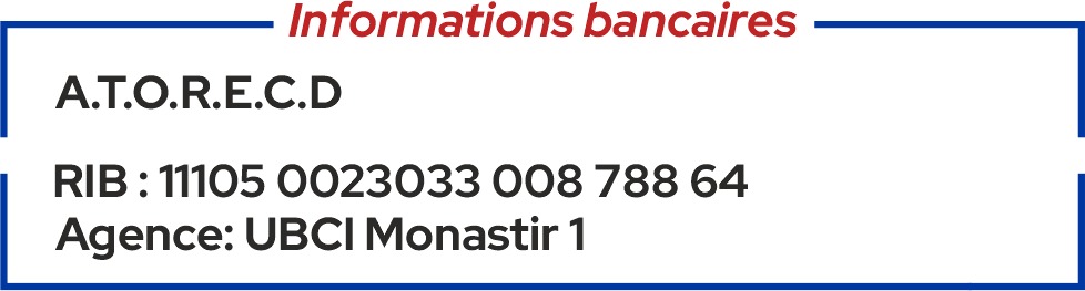 Informations bancaires - ATORECD